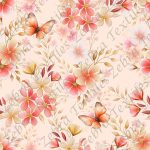 Floral rouge doré