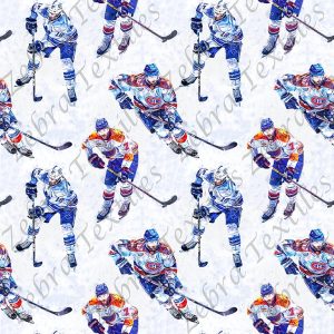 Joueur de hockey fond aquarelle