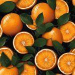 Orange fond noir
