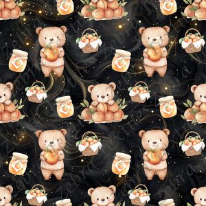 Ourson et pêche fond filet noir