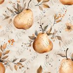 Poire jaune fond sable