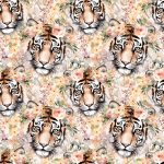 Tigre floral jaune orange