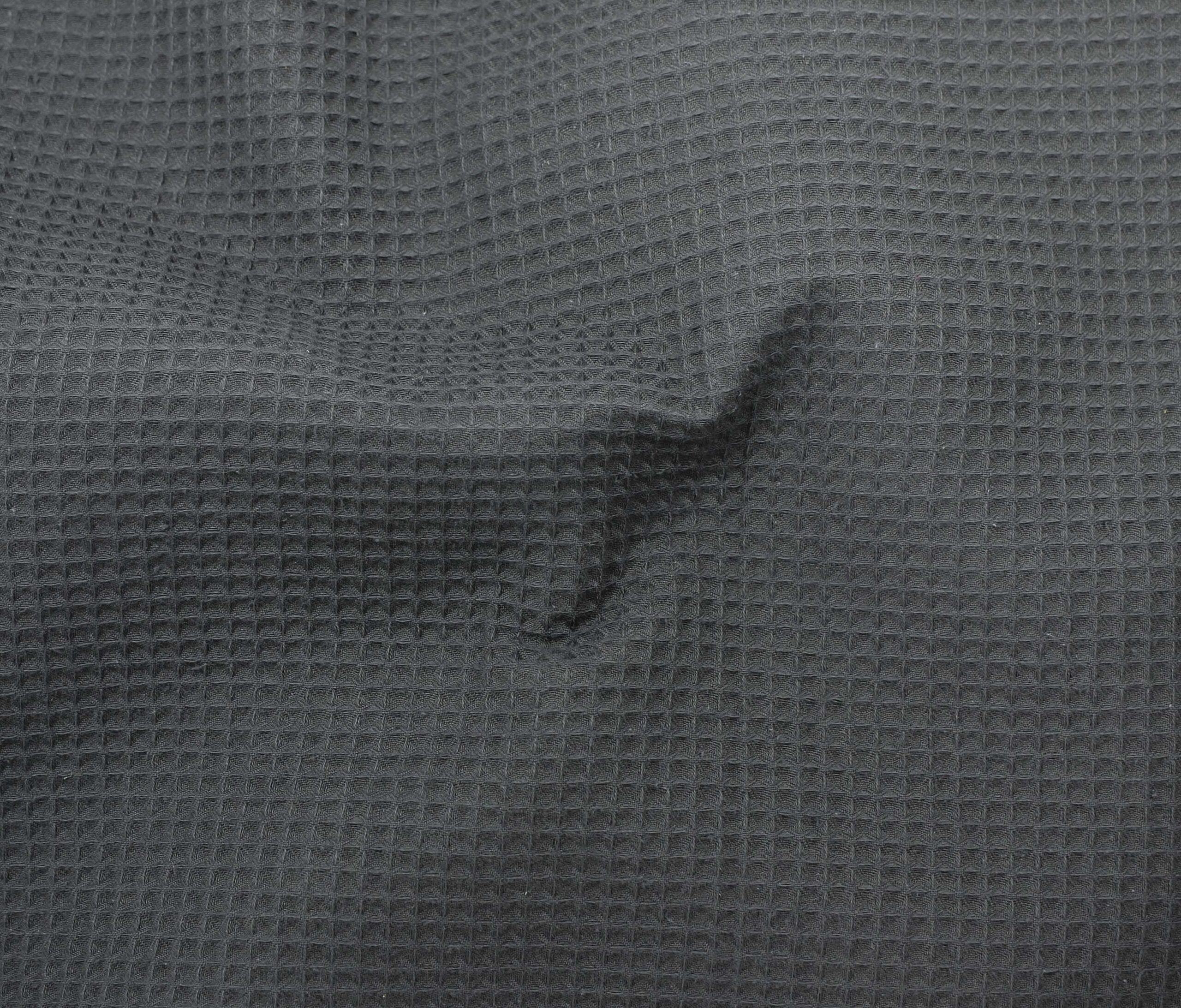 Coton gaufré royale bio charbon