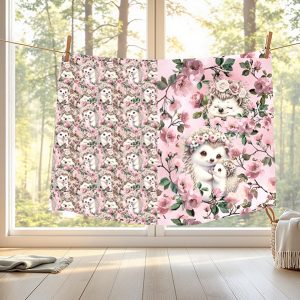 Hérisson floral rose