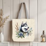 Husky floral fond beige