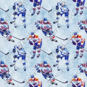 Joueur de hockey fond glace