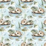 Loutre et libellule