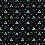 Triangle aqua fond noir