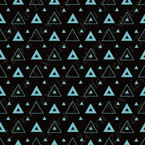 Triangle aqua fond noir