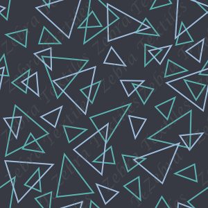 Triangle bleu fond marine