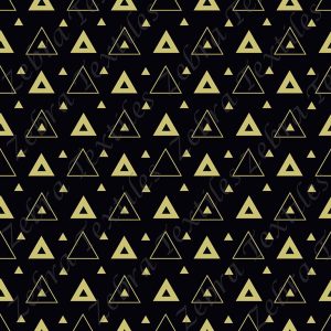 Triangle jaune fond noir