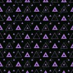 Triangle mauve fond noir