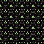 Triangle vert fond noir