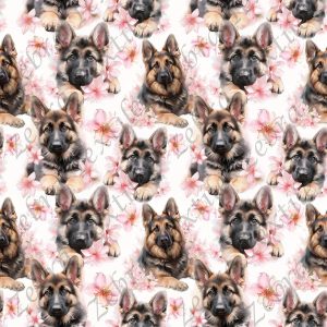 Berger allemand floral rose
