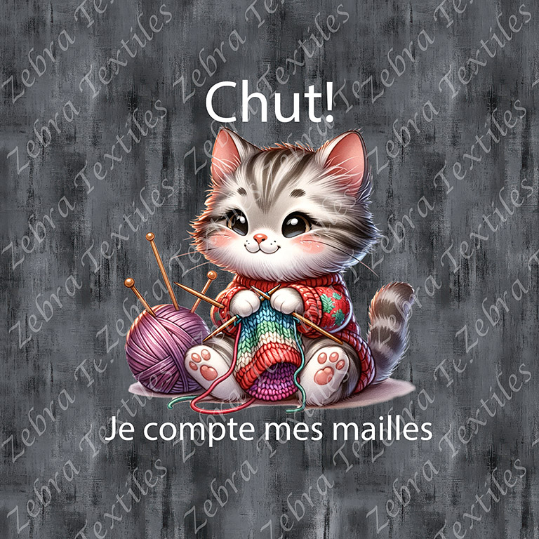 Chat tricot fond grunge
