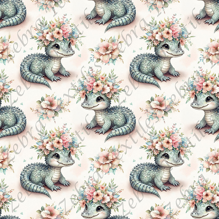 Crocodile floral