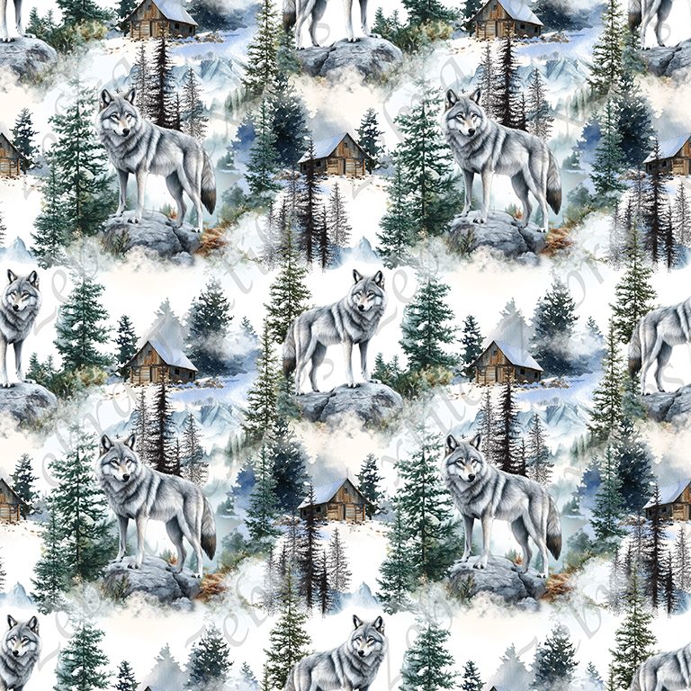 Loup en forêt