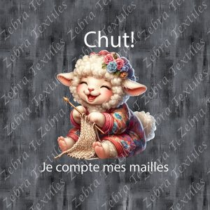 Mouton tricot fond grunge