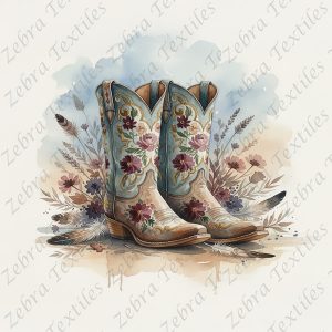 Botte floral et plume
