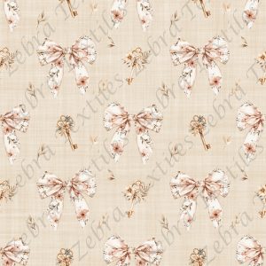 Boucle floral et clef fond sable