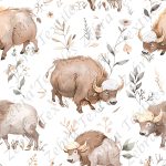 Buffle et feuillage