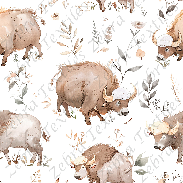 Buffle et feuillage
