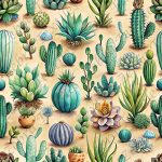 Cactus fond sable