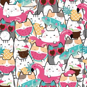 Chat en été