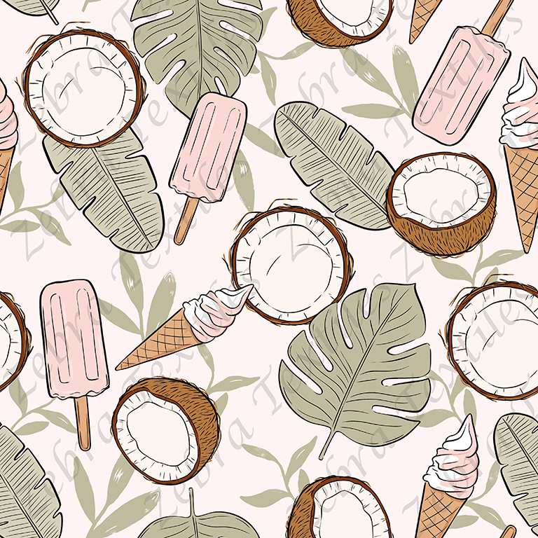 Coco cornet feuillage