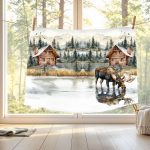 Orignal et chalet en montagne