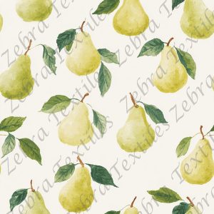 Poire verte fond crème