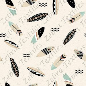 Surf boho fond papier kraft