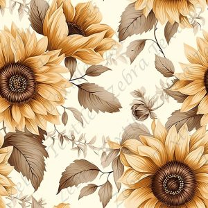 Tournesol boho fond crème