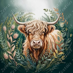 Vache feuillage