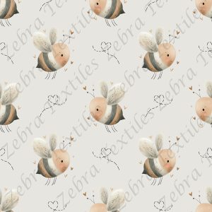 Abeille neutre fond taupe