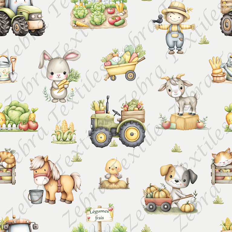 Animaux mignon au champs fond taupe