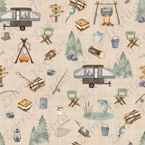 Camping de pêche fond sable