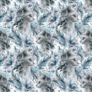 Chat papillon bleu