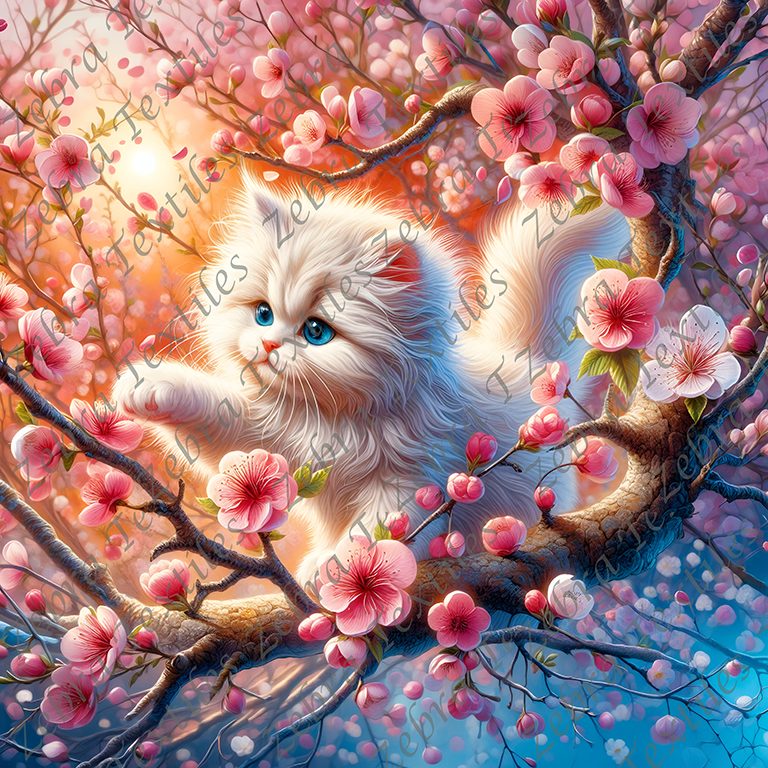 Chaton fleur de cerisier