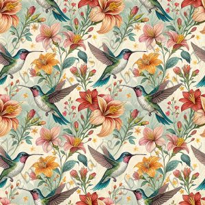 Colibri et fleur 6