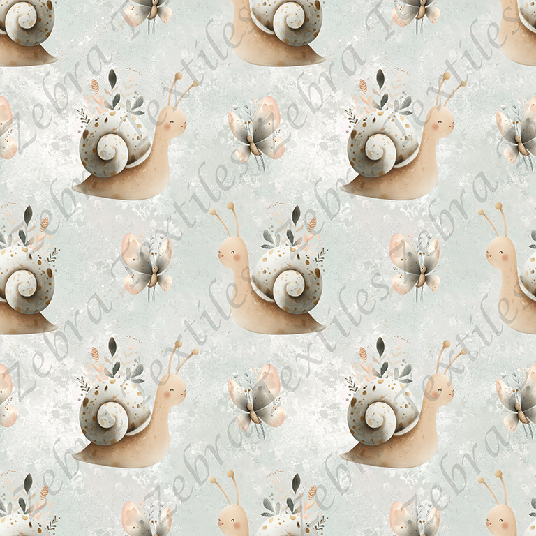 Escargot et papillon fond grunge