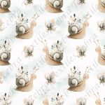 Escargot et papillon fond nuageux