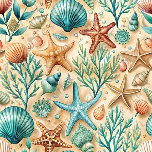 Étoile de mer et coquillage