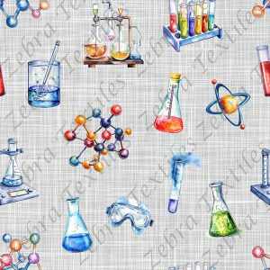 Expérience scientifique fond lin