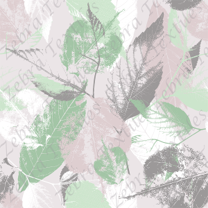 Feuille fossile vert