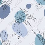 Feuille moderne rond bleu fond pâle