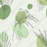 Feuille moderne rond vert