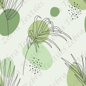 Feuille moderne rond vert