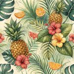 Fruit tropical et feuillage 5