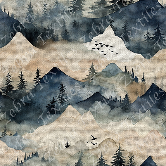 Montagne aquarelle